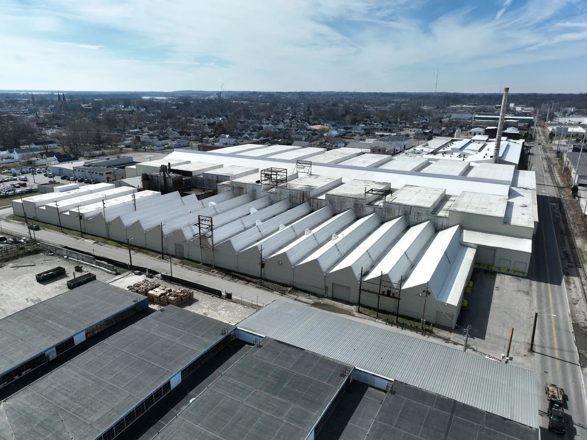 Warehouse commercial roofing project in Harrisburg Pennsylvania