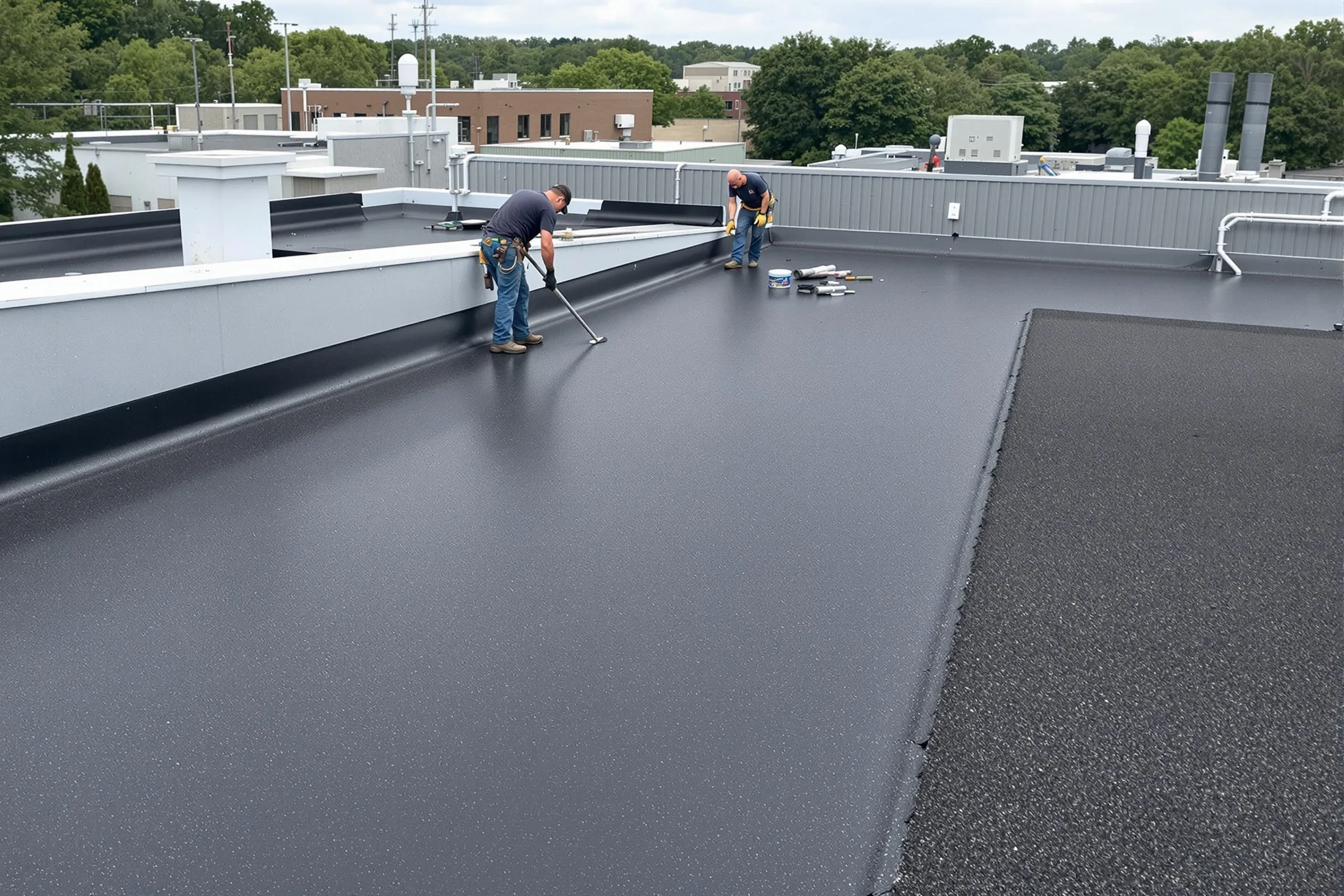 Black EPDM Roofing in Harrisburg, PA